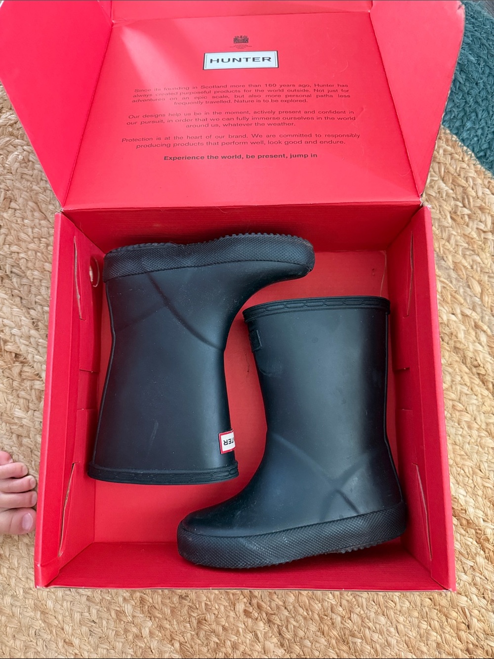 Hunter Kids Navy Rain Boots